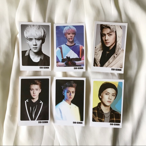 KPop EXO Sehun Photo Cards and Button Pins - Picture 2 of 8